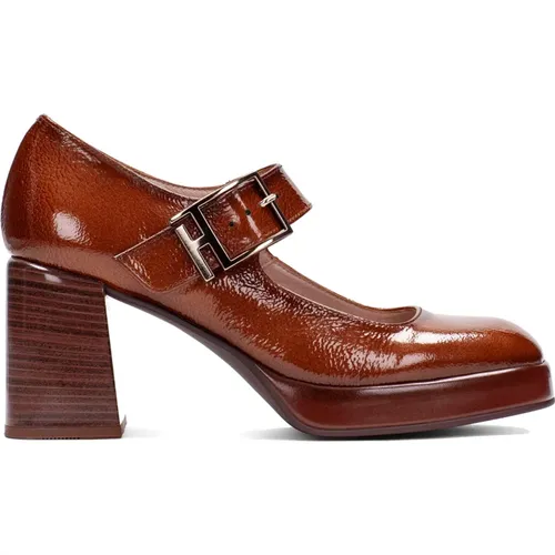 Leather Mary Jane Pumps , female, Sizes: 7 UK, 5 UK, 3 UK, 2 UK, 4 UK - Hispanitas - Modalova