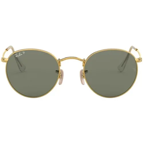 Round Metal Sunglasses in Gold , male, Sizes: 50 MM - Ray-Ban - Modalova