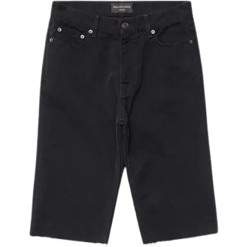 Dicke japanische Denim-Shorts , Herren, Größe: M - Balenciaga - Modalova