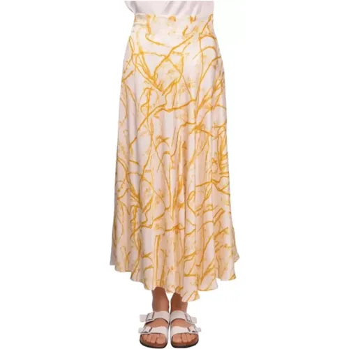 Printed Skirt , female, Sizes: L, XL - Gran Sasso - Modalova
