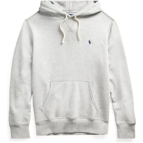 Classic College Hoodie in Light Grey , male, Sizes: L, M, S - Polo Ralph Lauren - Modalova