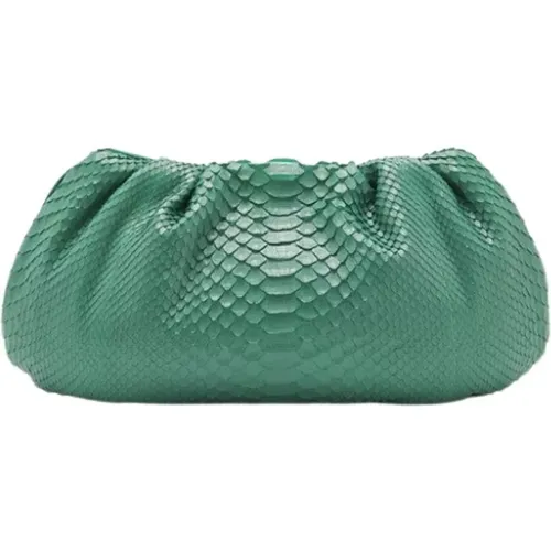 Grüne Python Clutch Handtasche - Biagini - Modalova