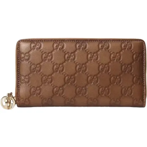 Pre-owned Leather wallets , female, Sizes: ONE SIZE - Gucci Vintage - Modalova