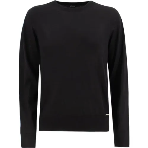 Fine Cashmere Silk Crew Neck Sweater , female, Sizes: L - Kiton - Modalova