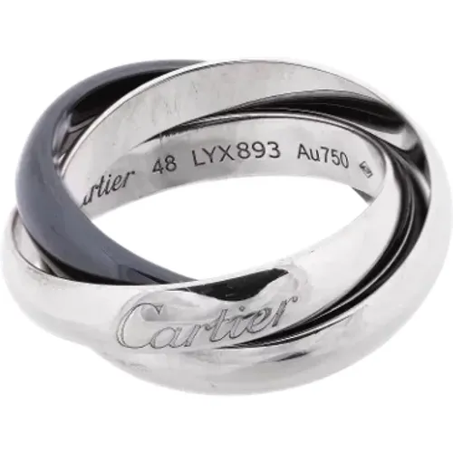 Pre-owned White Gold rings , female, Sizes: ONE SIZE - Cartier Vintage - Modalova