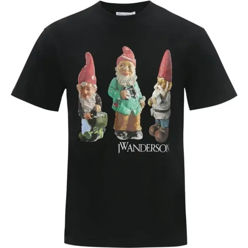 Grafikdruck Gnome Trio T-Shirt , Herren, Größe: M - JW Anderson - Modalova