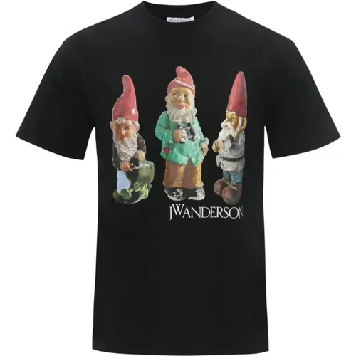 Grafikdruck Gnome Trio T-Shirt , Herren, Größe: XS - JW Anderson - Modalova