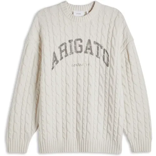 Cable-Knit Crew-Neck Sweater , Herren, Größe: M - Axel Arigato - Modalova