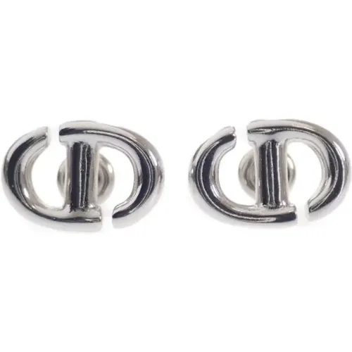 Pre-owned Silver earrings , female, Sizes: ONE SIZE - Dior Vintage - Modalova