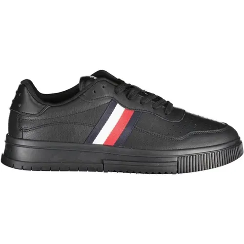 Lace-Up Sport Sneaker with Embroidery and Logo Detail , male, Sizes: 10 UK, 11 UK, 12 UK - Tommy Hilfiger - Modalova