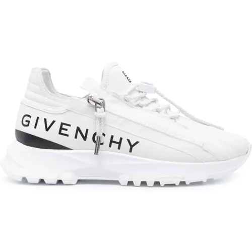 Weiße Sneakers Logo-Druck Runde Zehe , Damen, Größe: 35 EU - Givenchy - Modalova