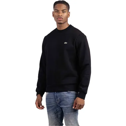 Basic Pullover Herren Schwarz , Herren, Größe: XL - Lacoste - Modalova