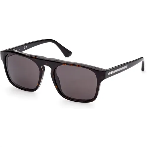 Stylish Sunglasses with Havana Frame , unisex, Sizes: 55 MM - WEB Eyewear - Modalova