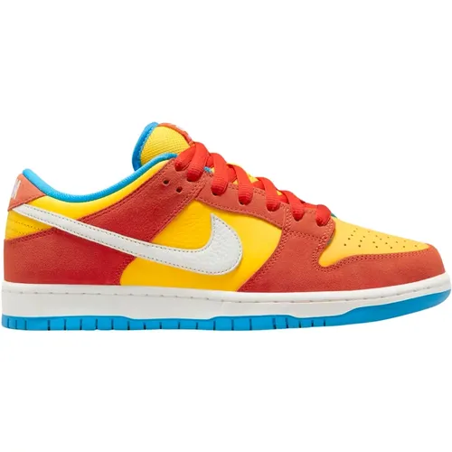 Limitierte Auflage Bart Simpson Dunk Low Pro , Herren, Größe: 36 1/2 EU - Nike - Modalova