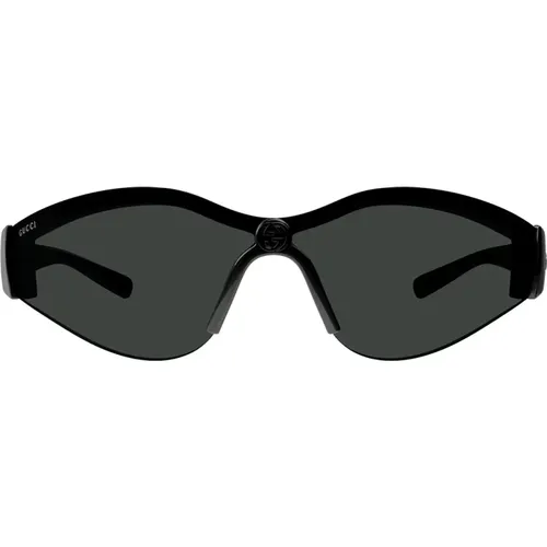 Sporty Semi-Rimless Sunglasses Gg1651S 001 , unisex, Sizes: ONE SIZE - Gucci - Modalova