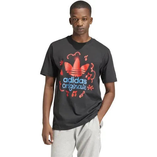 Herren Logo T-Shirt - adidas Originals - Modalova