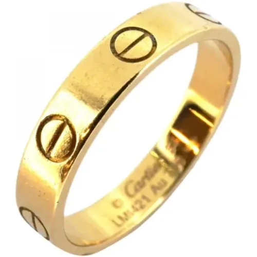 Pre-owned Gold rings , female, Sizes: ONE SIZE - Cartier Vintage - Modalova