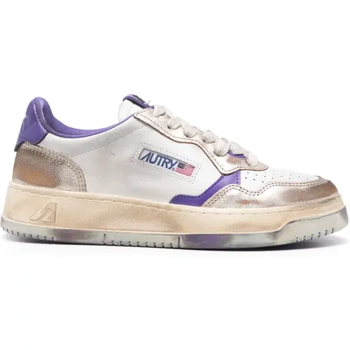 Vintage Super Sneakers Farbblock , Damen, Größe: 36 EU - Autry - Modalova