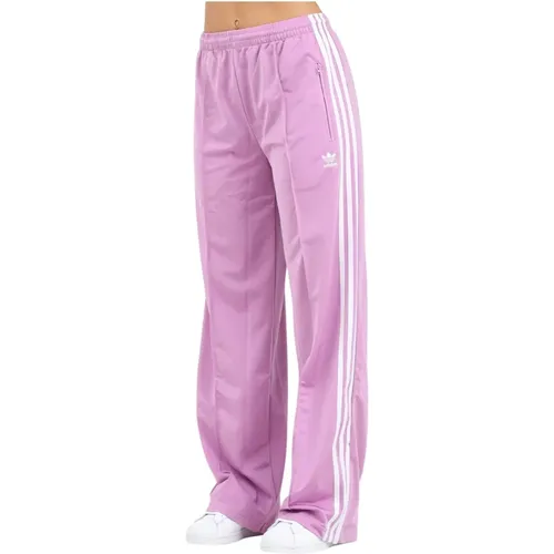 Firebird Loose Lila Sportliche Hose , Damen, Größe: M - adidas Originals - Modalova