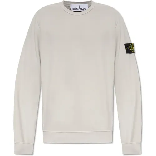 Sweatshirt mit Logo-Patch , Herren, Größe: S - Stone Island - Modalova