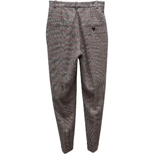 High Rise Checked Trousers , female, Sizes: S - Isabel Marant Pre-owned - Modalova