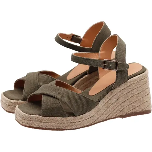 Braided Canvas Wedges , female, Sizes: 8 UK, 7 UK, 6 UK, 5 UK - Castañer - Modalova