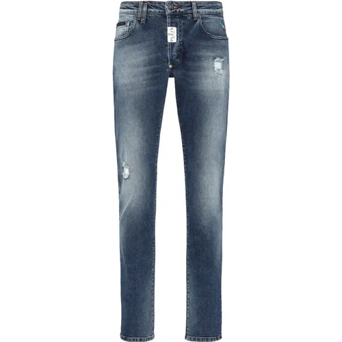 Super Straight Denim Jeans , Herren, Größe: W32 - Philipp Plein - Modalova