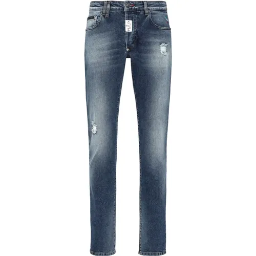 Super Straight Denim Jeans , Herren, Größe: W33 - Philipp Plein - Modalova