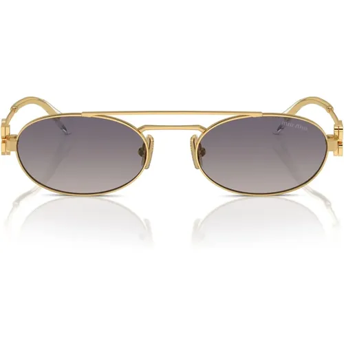 Sophisticated Donna Sunglasses , female, Sizes: 53 MM - Miu Miu - Modalova