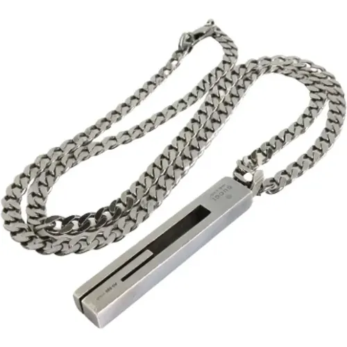 Pre-owned Silver necklaces , female, Sizes: ONE SIZE - Gucci Vintage - Modalova