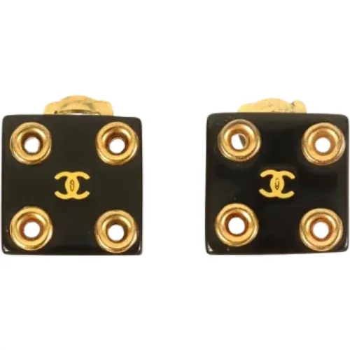 Pre-owned Yellow Gold earrings , female, Sizes: ONE SIZE - Chanel Vintage - Modalova