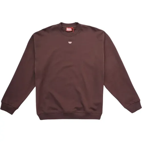 Chocolate S-Boxt-D Sweatshirt , male, Sizes: XL, M, L - Diesel - Modalova