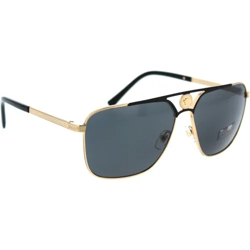 Iconic Sunglasses with Uniform Lenses , unisex, Sizes: 61 MM - Versace - Modalova