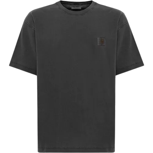 Premium Crew Neck Logo T-Shirt , Herren, Größe: XL - Carhartt WIP - Modalova