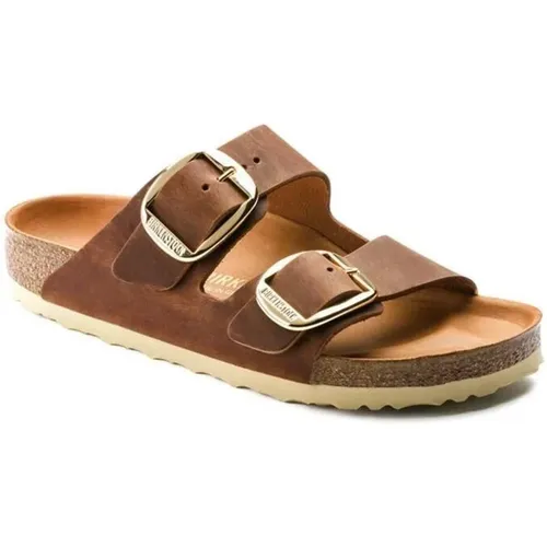 Sandals Arizona Big Buckle Oiled Leather , female, Sizes: 3 UK - Birkenstock - Modalova