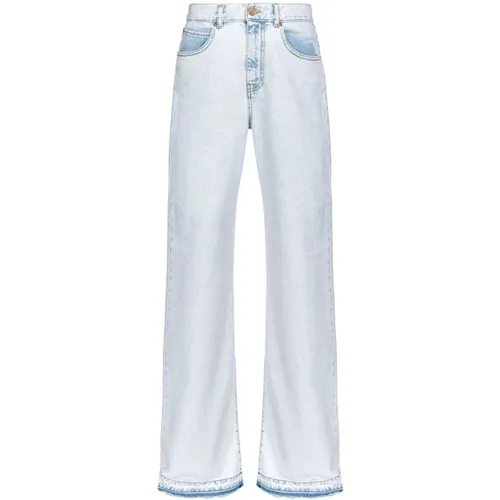 High Waisted Light Denim Jeans , female, Sizes: W27, W26, W29, W25, W28, W30 - pinko - Modalova