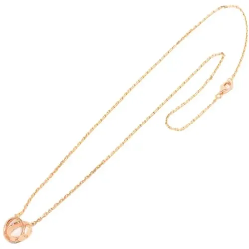 Pre-owned Rose Gold necklaces , female, Sizes: ONE SIZE - Cartier Vintage - Modalova