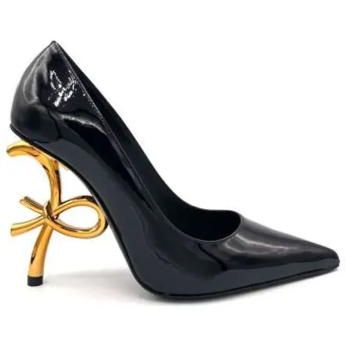 Patent Sculpture Heel Pumps , female, Sizes: 6 UK, 3 UK, 5 UK, 4 UK - Roberto Festa - Modalova