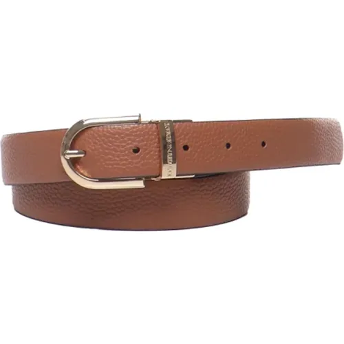 Leather Belt with Buckle , female, Sizes: 85 CM, 75 CM, 90 CM, 80 CM, 95 CM - Emporio Armani - Modalova