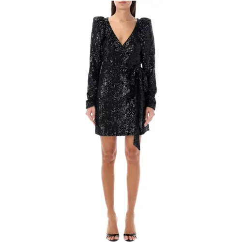 Sequins Mini Wrap Dress , female, Sizes: XS, S - Rotate Birger Christensen - Modalova