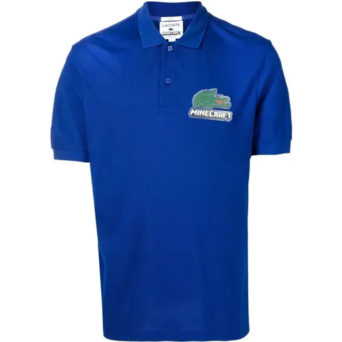 Blaues Logo Polo Shirt , Herren, Größe: M - Lacoste - Modalova