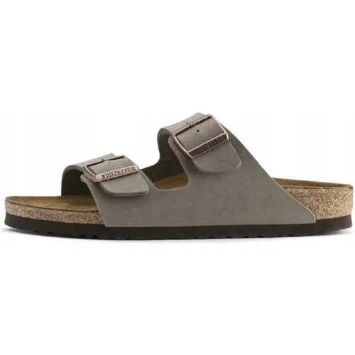 Schwarze Stein Regular Fit Sandalen , Herren, Größe: 43 EU - Birkenstock - Modalova