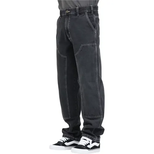 Schwarze Double Knee Jeans für Männer , Herren, Größe: W32 - Dickies - Modalova