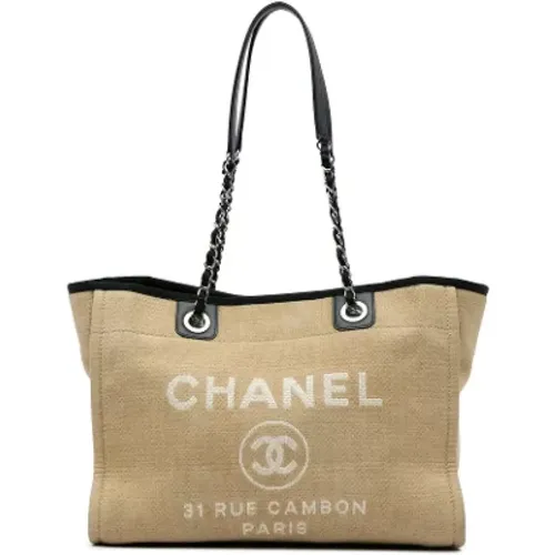 Pre-owned Canvas chanel-bags , female, Sizes: ONE SIZE - Chanel Vintage - Modalova