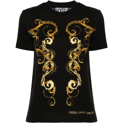 Chromo Couture Print Crew Neck T-shirt - Versace Jeans Couture - Modalova