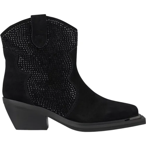 Glitter Detail Flat Bootie , female, Sizes: 5 UK, 9 UK, 4 UK, 3 UK, 6 UK, 7 UK - Alma en Pena - Modalova