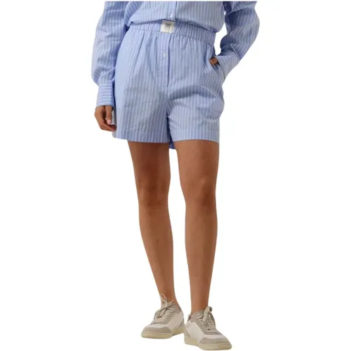 Amale Shorts in Hellblau , Damen, Größe: L - Second Female - Modalova