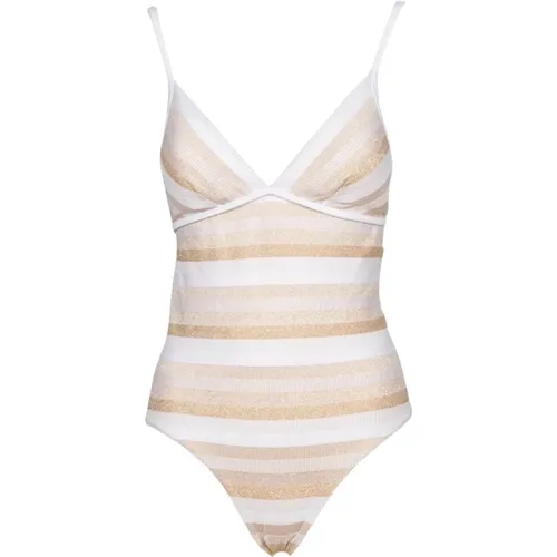 Lurex One-Piece Swimsuit , female, Sizes: S - Max Mara - Modalova