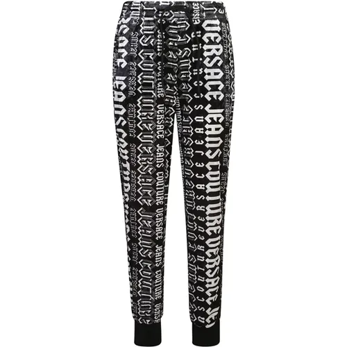 Schwarze Hose für Frauen Aw24 , Damen, Größe: 2XS - Versace Jeans Couture - Modalova