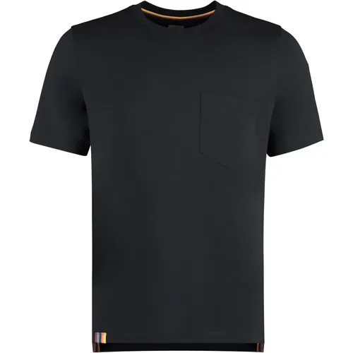 Bio-Baumwoll-Crew-Neck T-Shirt , Herren, Größe: S - PS By Paul Smith - Modalova